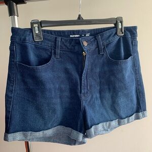 Old Navy Blue Jean Shorts High-Rise Wow